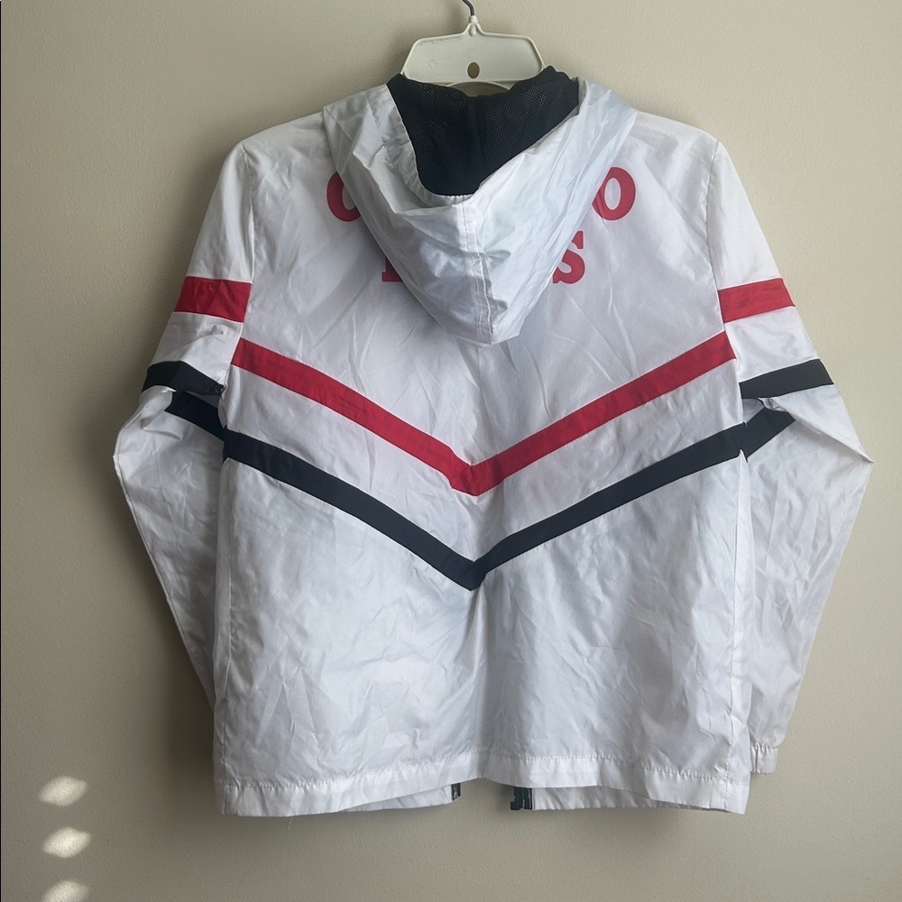 NBA Chicago Bulls lightweight windbreaker jacket size 10/12 kids - Picture 4 of 5